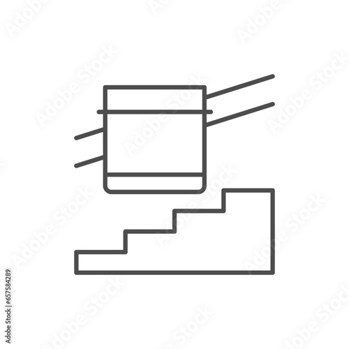 Elevator for disabled people icon