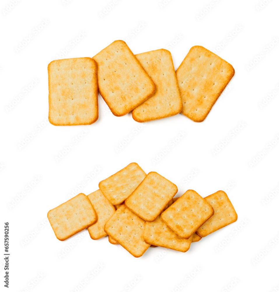 Crackers or biscuits. Cookies isolated Crackers or biscuits. Cookies isolated