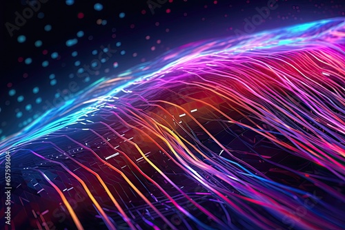 an abstract background inspired by the interconnection Generative Ai
