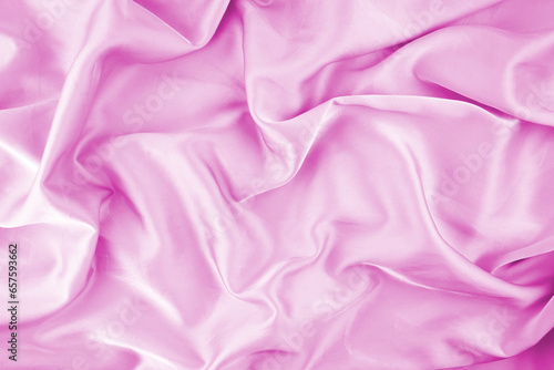 Pink chiffon fabric texture for background.