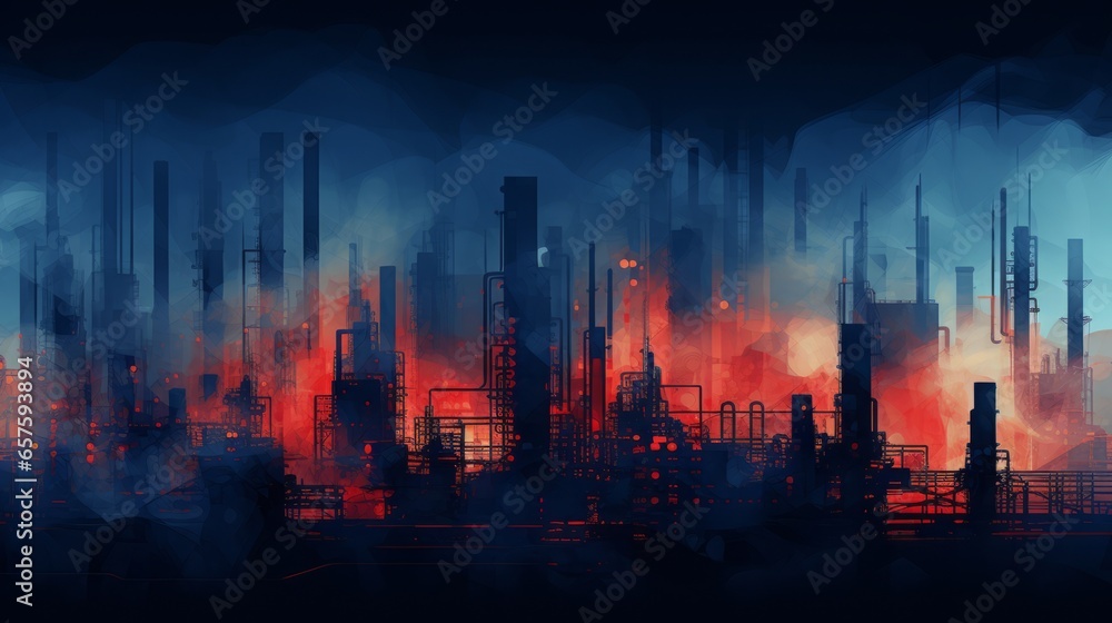 concept: industry background, 16:9, free copy space