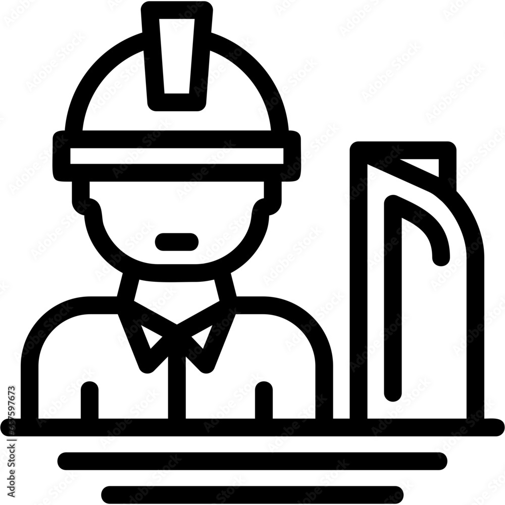 Construction Manager Icon Construction Manager Icon