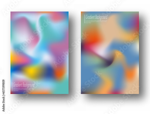 Gradient background, color blur. A set of templates for interior design, prints, decorations, creativity and web design. The basis for posters, posters, covers and creative ideas
