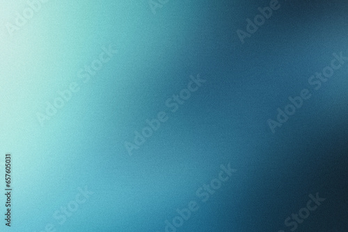 teal blue black lay , color gradient rough abstract background shine bright light and glow template empty space , grainy noise grungy texture