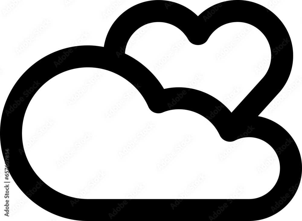 cloud love icon cloud love icon