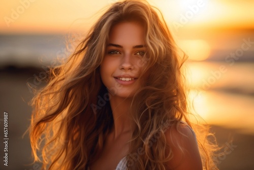 Beautiful Young Woman Smiling © Living