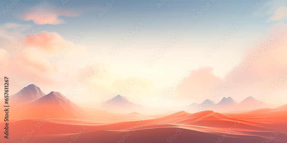Nature minimalistic background with a subtle gradient, adding depth and dimension to the scene.