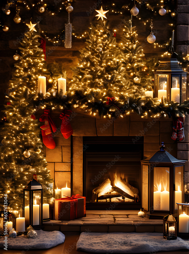 Cozy detailed Christmas gifts with cinematic HDR Cozy detailed Christmas gifts with cinematic HDR