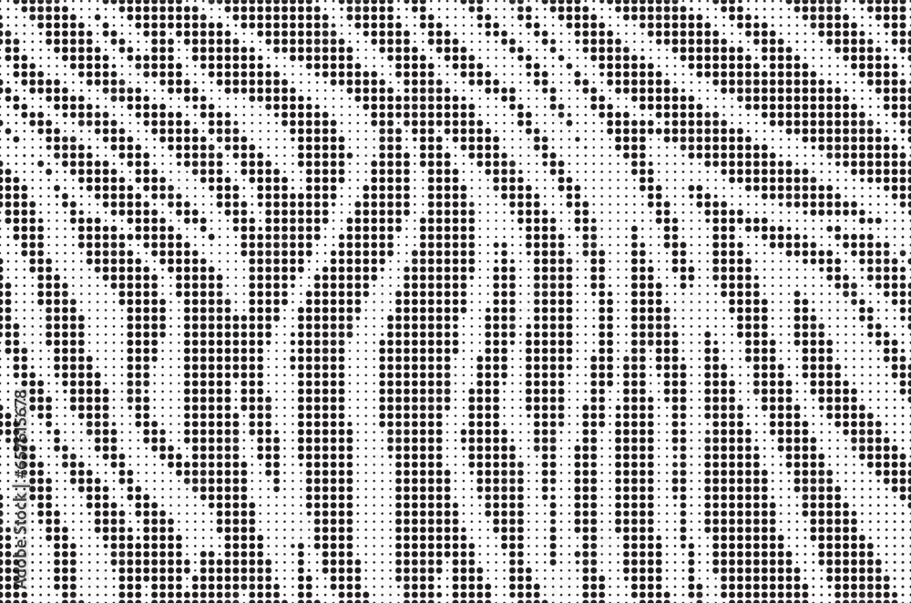 Halftone stripe dot pattern background. Abstract zebra stripe halftone background. Camouflage dot texture. Dotted vector illustration.