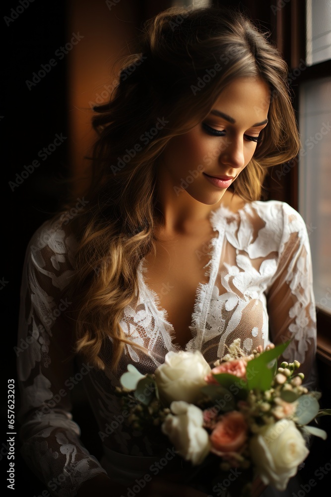 Intimate moment captured as the bride gets ready for the ceremony Intimate moment captured as the bride gets ready for the ceremony