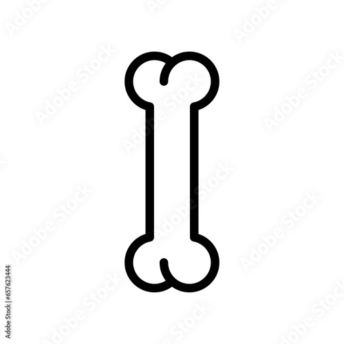 Dog bone line icon. Bone for dog icon. Outline bone icon in png.