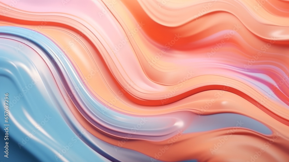 Abstract background of liquid acrylic paint or fluid bubble flow wallpaper - obrazy, fototapety, plakaty 