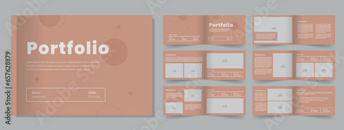 Landscape architecture portfolio layout design portfolio magazine template