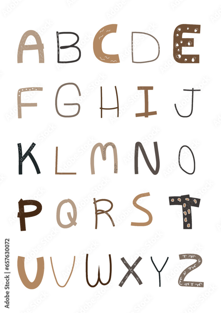 hand drawn alphabet letters hand drawn alphabet letters
