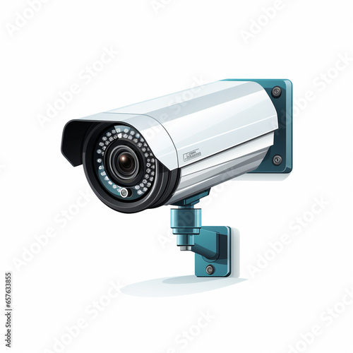 Modern CCTV camera illustration of web camera vector icon for web design
