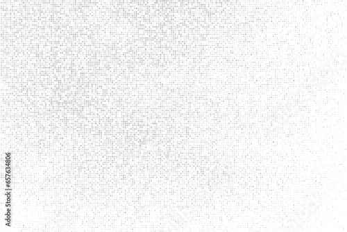 White And Grey Halftone Dotted Backdrop. Abstract Polka Dots Pattern. Pop Art Style Background. Silver Explosion Of Confetti. Digitally Generated Image. Vector Illustration, Eps 10.  