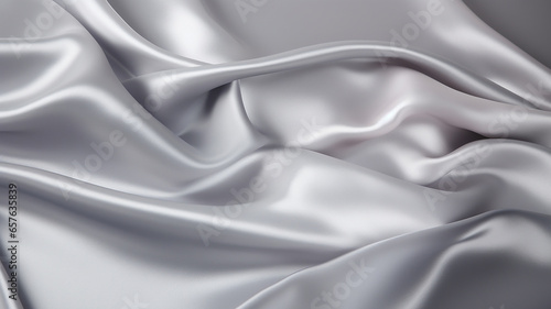 luxury silver fabric texture for background.