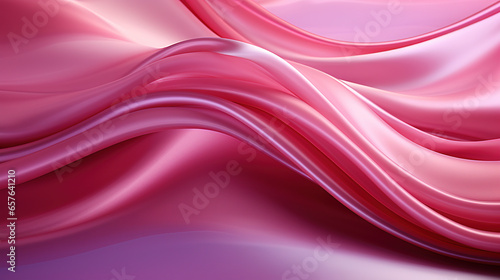 Wallpaper Mural Realistic Abstract Pink Paint Liquid Wavy Silky Background Torontodigital.ca