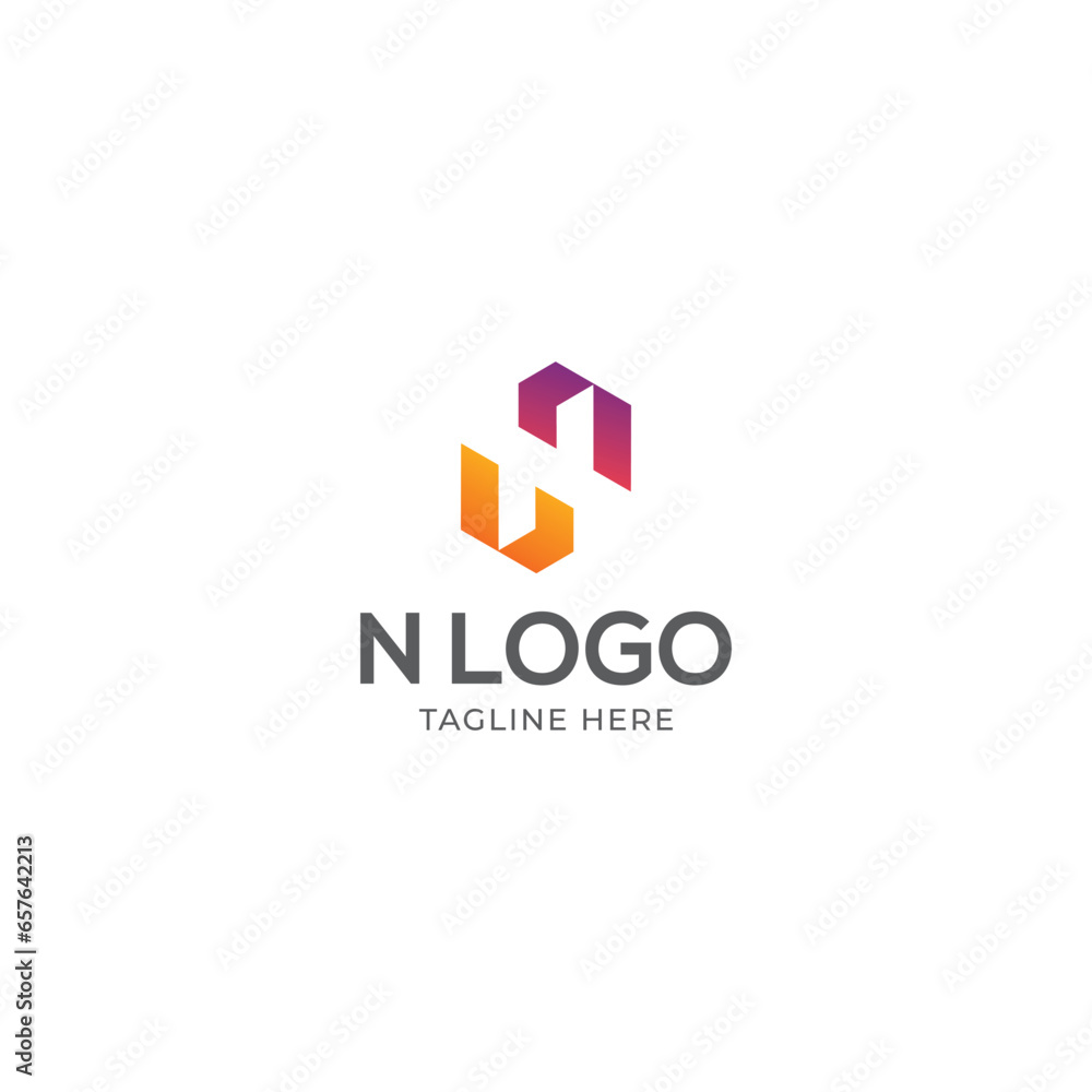 Letter N logo icon design template elements
Letter N logo icon design template elements