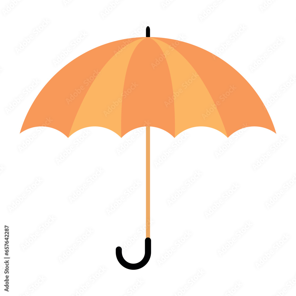 Simple vector illustration of umbrella - obrazy, fototapety, plakaty 