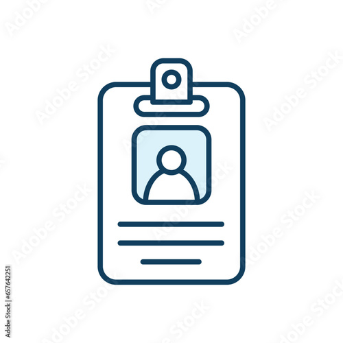 Id Card Icon Vector Design Template