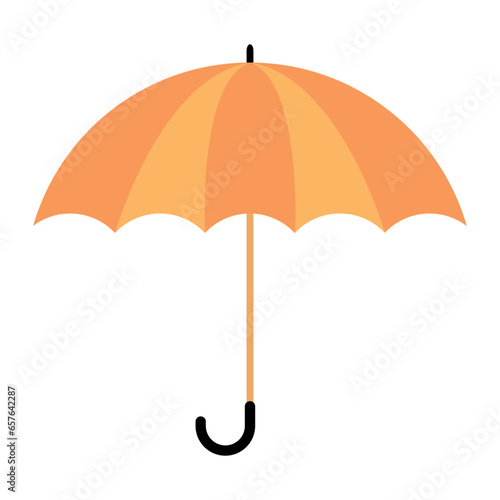 Simple vector illustration of umbrella