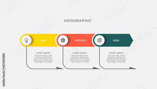 Business colorful infographic template design