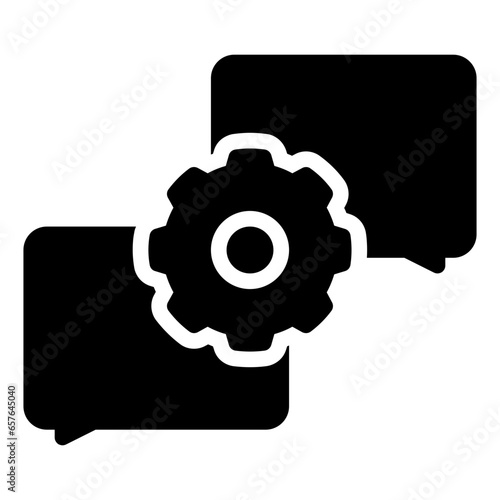 discussion management icon photo