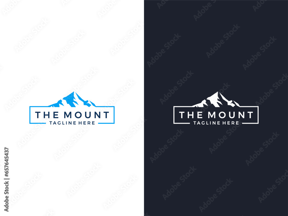 Modern mountain logo icon vector template  - obrazy, fototapety, plakaty 