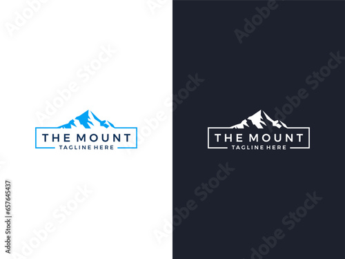 Modern mountain logo icon vector template 