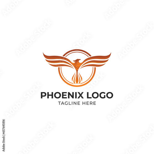 Phoenix Logo Design Vector Template