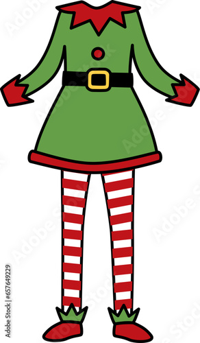 Cute Little Elf Kid Costume