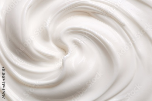 Whipped delights. Creamy white culinary creations. Symphony of dairy. Exploring cream and yogurt textures. Nature smooth elegance. Milk closeups photo