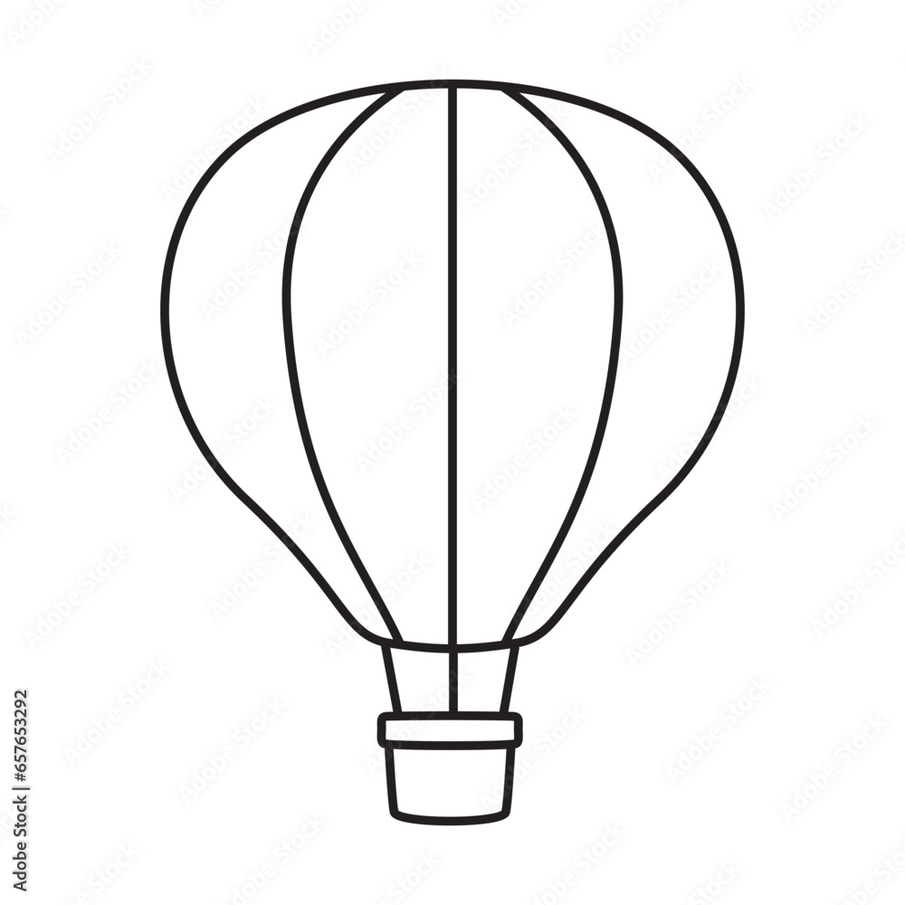 air balloon hand drawn illustration air balloon hand drawn illustration