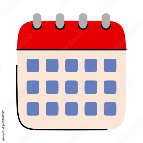 calendar hand drawn illustration