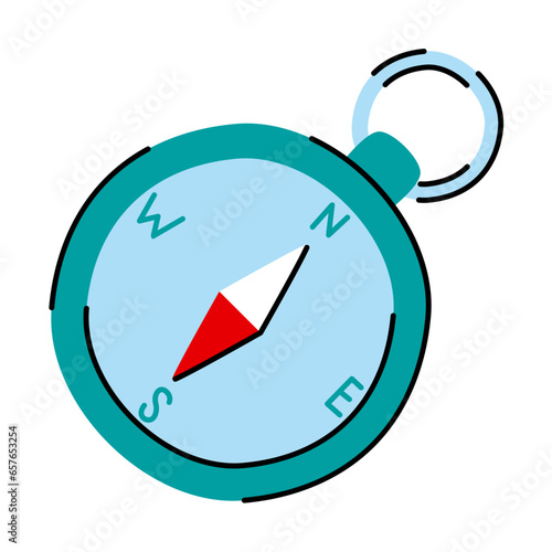 compass hand drawn illustration