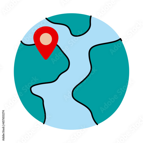 globe hand drawn illustration