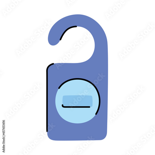 door hanger hand drawn illustration
