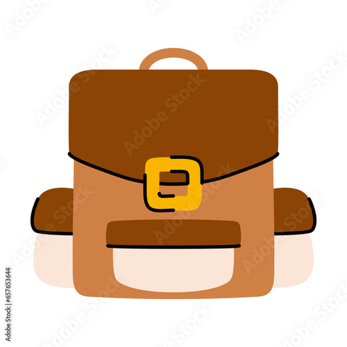 backpack hand drawn illustration