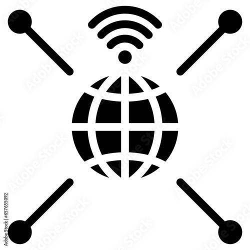 Internet Glyph Icon