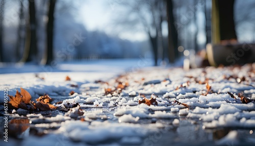 Snow covered street