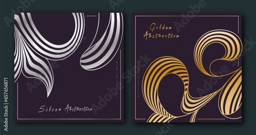 A pattern of wavy lines. Template for interior design, packaging, social networks. An idea for creative design