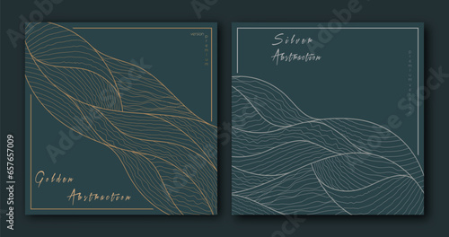 A pattern of wavy lines. Template for interior design, packaging, social networks. An idea for creative design