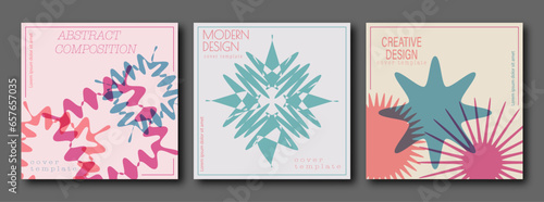 Abstract geometric pattern. Creative idea for a cover, banner, brochure, poster.The idea of a geometric composition for creative design. Template for designer packaging, interior