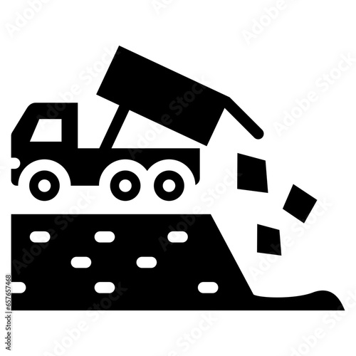 Landfill Glyph Icon