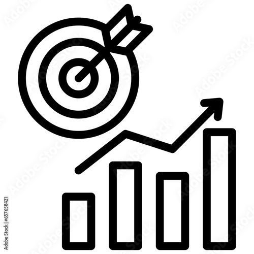 Business Goal Outline Icon