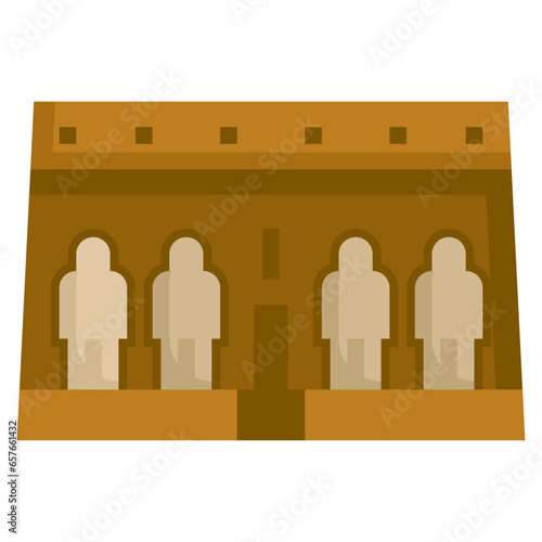 ABU SIMBEL filled outline icon,linear,outline,graphic,illustration
