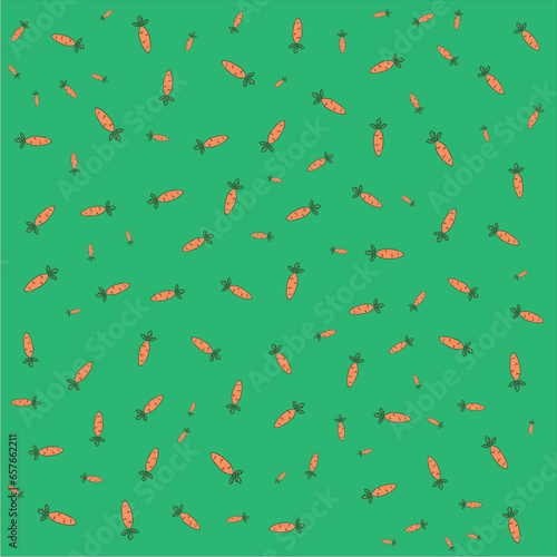 seamless pattern with carrot