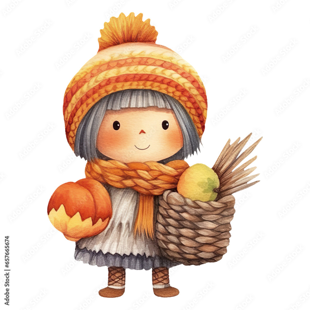 Watercolor Thanksgiving Collection Clipart