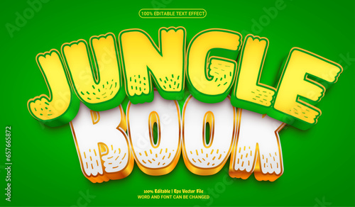 jungle book fully editable premium vector text effect